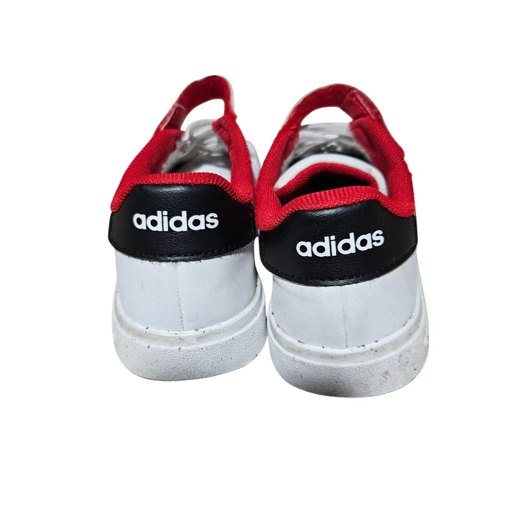 Adidas Marvel Spider-Man Grand‎ Court White Sneakers Kids Size 1 Little Kid